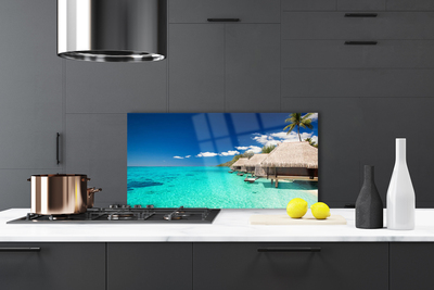 Painel vidro cozinha Paisagem Marinha