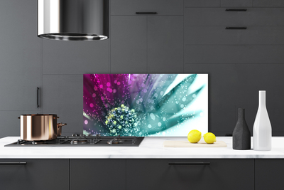 Painel vidro cozinha Flor Planta Natureza Arte