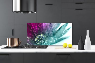 Painel vidro cozinha Flor Planta Natureza Arte