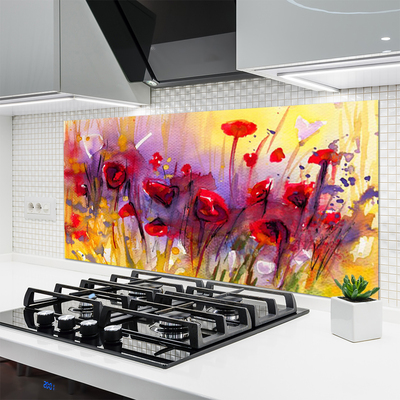 Painel cozinha Flores Plantas Natureza Arte