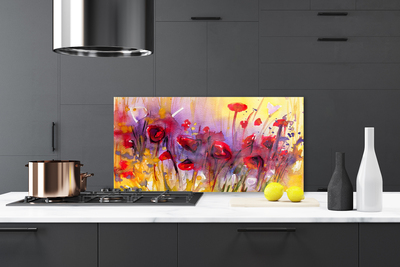 Painel cozinha Flores Plantas Natureza Arte