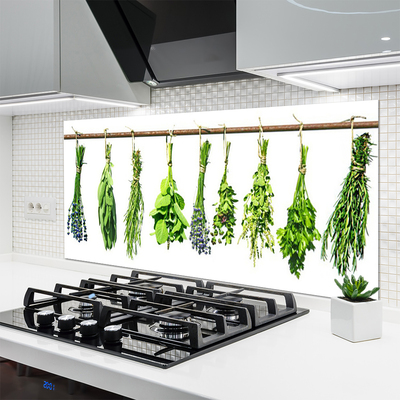 Painel vidro cozinha Flores Planta Natureza
