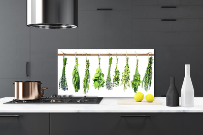 Painel vidro cozinha Flores Planta Natureza