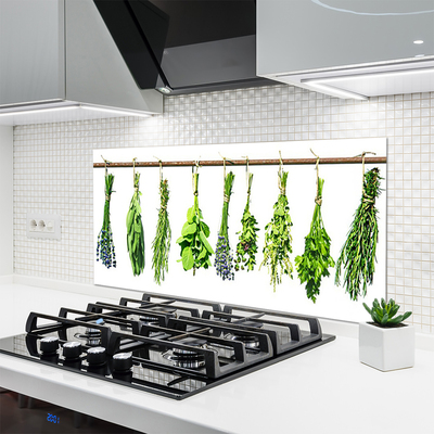 Painel vidro cozinha Flores Planta Natureza