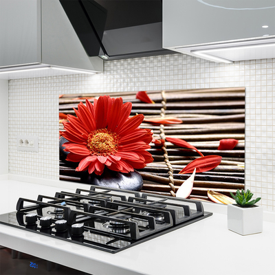 Painel vidro cozinha Flor Planta Natureza