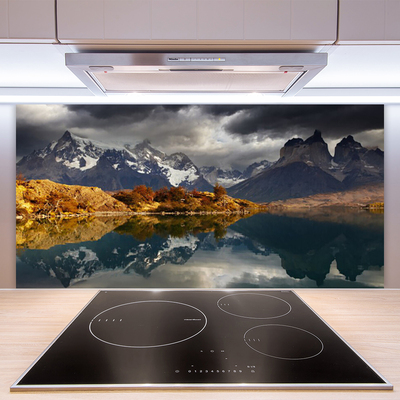 Painel cozinha Paisagem de lago de montanha