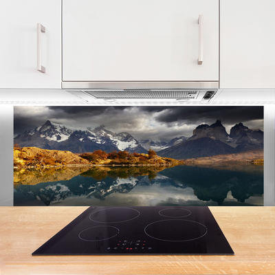 Painel cozinha Paisagem de lago de montanha