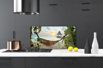 Painel cozinha Rede de praia Paisagem marinha