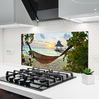 Painel cozinha Rede de praia Paisagem marinha