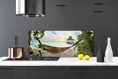 Painel cozinha Rede de praia Paisagem marinha