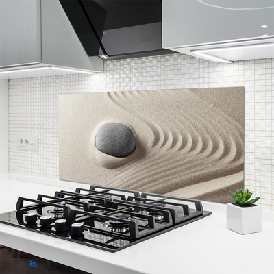 Painel vidro cozinha Arte em arenito