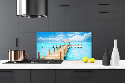 Painel vidro cozinha Arquitetura da Ponte Marítima