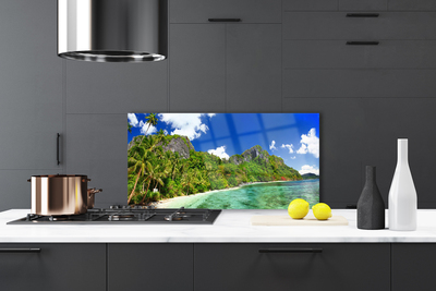 Painel cozinha Paisagem de montanhas de praia