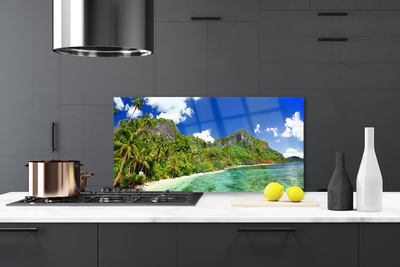 Painel cozinha Paisagem de montanhas de praia