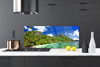 Painel cozinha Paisagem de montanhas de praia