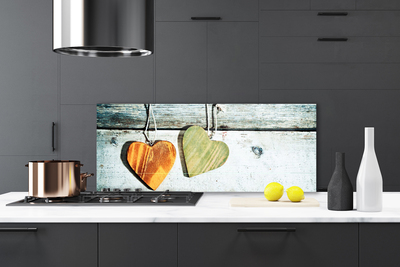 Painel cozinha Arte em madeira de coração