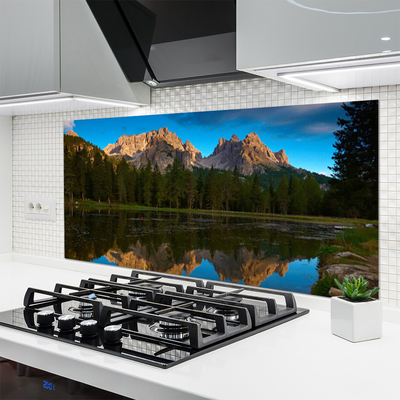 Painel cozinha Paisagem do Lago da Floresta
