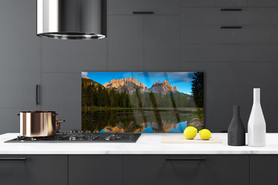 Painel cozinha Paisagem do Lago da Floresta