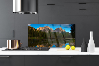 Painel cozinha Paisagem do Lago da Floresta