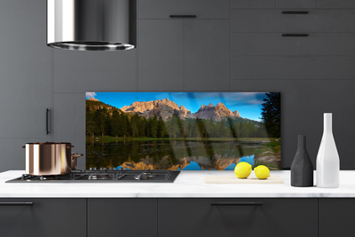 Painel cozinha Paisagem do Lago da Floresta