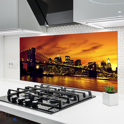 Painel vidro cozinha Arquitetura de pontes