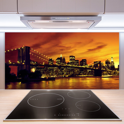 Painel vidro cozinha Arquitetura de pontes