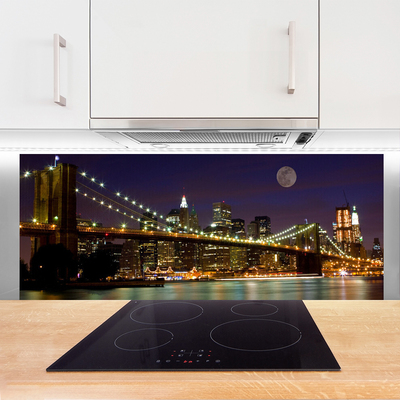 Painel vidro cozinha Arquitetura de pontes