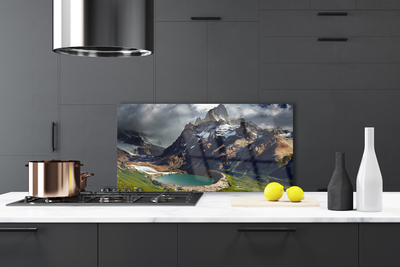 Painel vidro cozinha Paisagem da Baía da Montanha