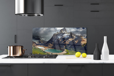 Painel vidro cozinha Paisagem da Baía da Montanha
