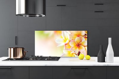 Painel vidro cozinha Flores Planta Natureza