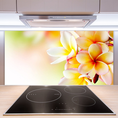 Painel vidro cozinha Flores Planta Natureza