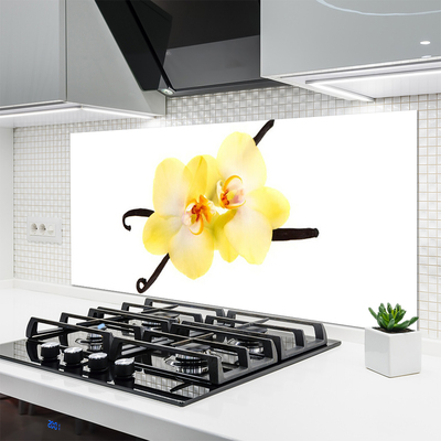 Painel vidro cozinha Flores Planta Natureza