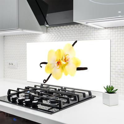 Painel vidro cozinha Flores Planta Natureza