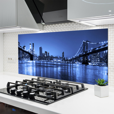 Painel vidro cozinha Arquitetura da Ponte da Cidade