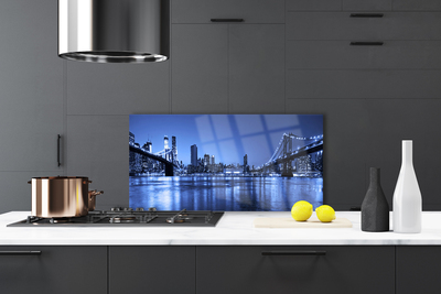 Painel vidro cozinha Arquitetura da Ponte da Cidade