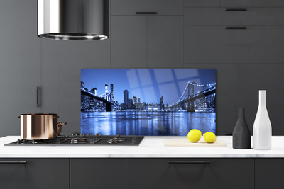 Painel vidro cozinha Arquitetura da Ponte da Cidade