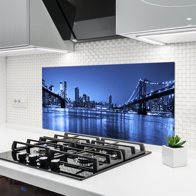 Painel vidro cozinha Arquitetura da Ponte da Cidade