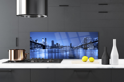 Painel vidro cozinha Arquitetura da Ponte da Cidade