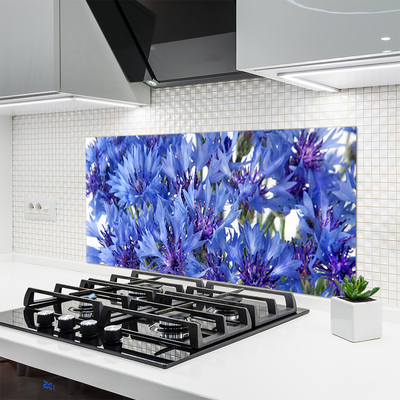 Painel vidro cozinha Flores Planta Natureza
