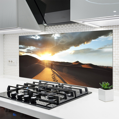 Painel vidro cozinha Paisagem desértica de areia