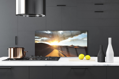 Painel vidro cozinha Paisagem desértica de areia