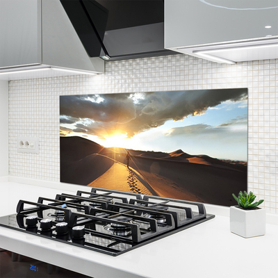 Painel vidro cozinha Paisagem desértica de areia