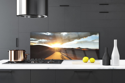 Painel vidro cozinha Paisagem desértica de areia