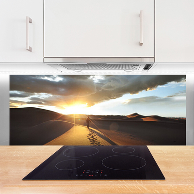 Painel vidro cozinha Paisagem desértica de areia
