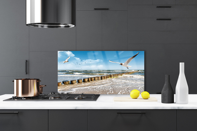 Painel cozinha Paisagem marinha de gaivotas
