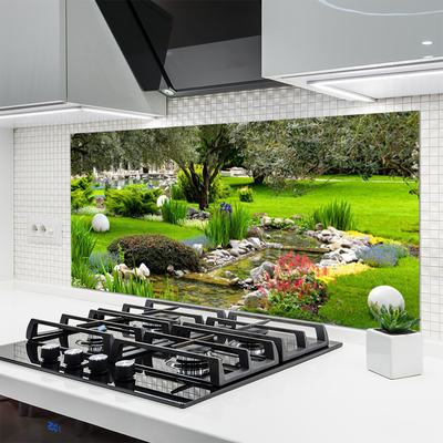 Painel cozinha Jardim Árvore Flores Natureza