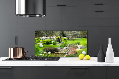 Painel cozinha Jardim Árvore Flores Natureza