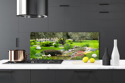 Painel cozinha Jardim Árvore Flores Natureza