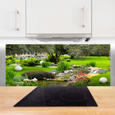 Painel cozinha Jardim Árvore Flores Natureza