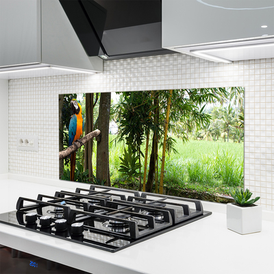 Painel cozinha Árvores Papagaio Natureza